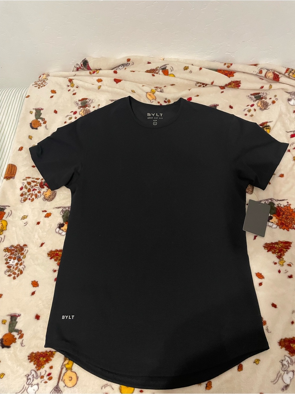 NWT BYLT Black Drop Cut T-Shirt Men's Sz L